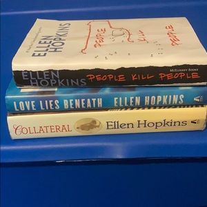 Three Ellen Hopkins books